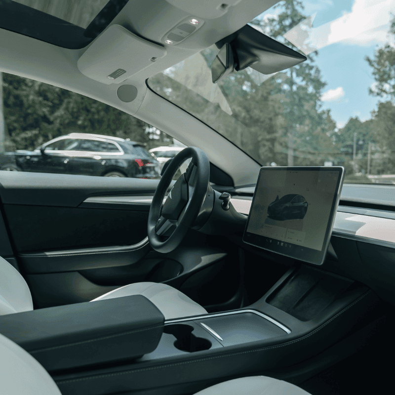 Tesla Model 3 interior touchscreen display